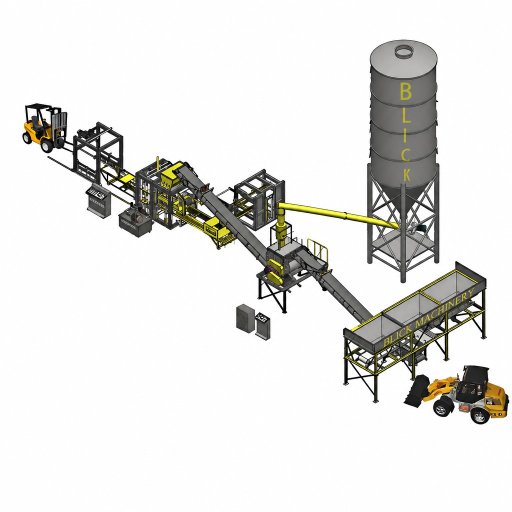 Full-Auto Brick Production Line Layout