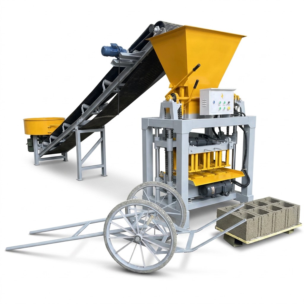 4-35C Semi-Automatic Brick Press